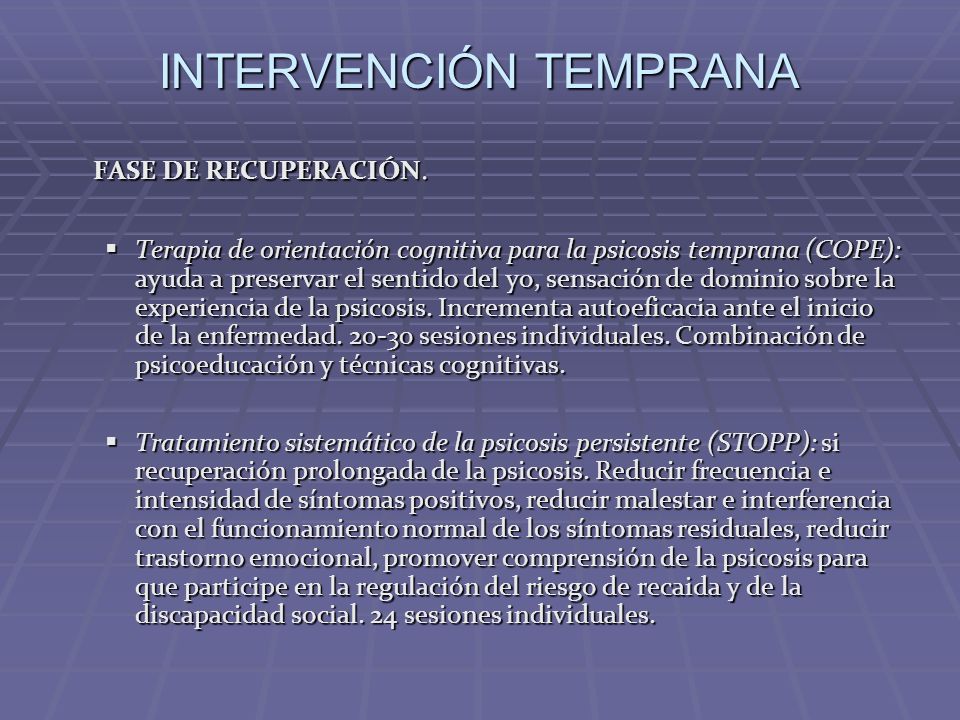 PSICOSIS DE INICIO PRECOZ ppt descargar Autoeficacia en Pacientes Psicoticos | Schizophrenia